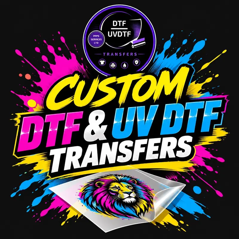 Custom DTF and UV DTF Transfers card